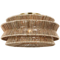 Antigua Outdoor (Damp) Flush Mount Ceiling Light by Visual Comfort Signature