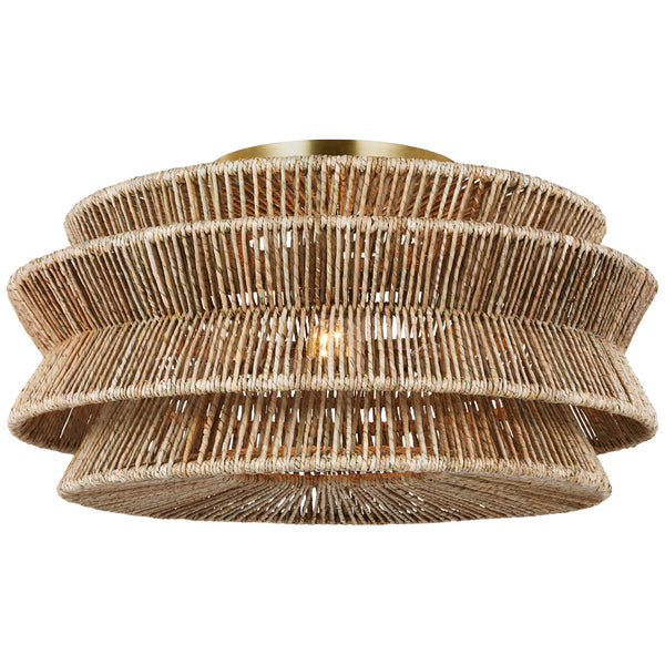 Antigua Outdoor (Damp) Flush Mount Ceiling Light by Visual Comfort Signature