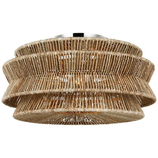 Antigua Outdoor (Damp) Flush Mount Ceiling Light by Visual Comfort Signature