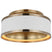 Matte White and Antique-Burnished Brass
