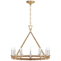 Darlana Wrapped Outdoor (Damp) Chandelier by Visual Comfort Signature