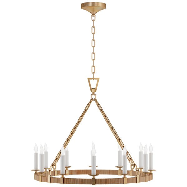 Darlana Wrapped Outdoor (Damp) Chandelier by Visual Comfort Signature