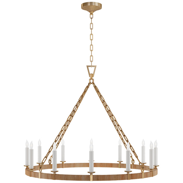 Darlana Wrapped Outdoor (Damp) Chandelier by Visual Comfort Signature