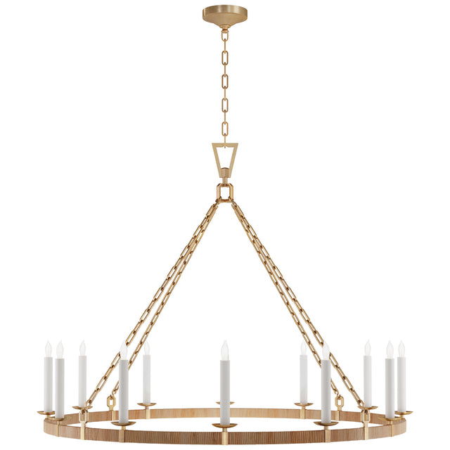 Darlana Wrapped Outdoor (Damp) Chandelier by Visual Comfort Signature