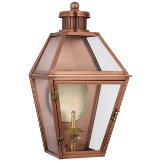 Buy soft-copper-with-clear-glass Stratford Gas Outdoor (Wet) Lantern by Visual Comfort Signature