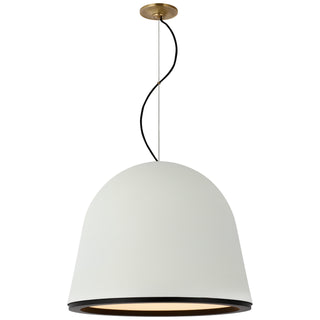 Buy plaster-white-and-matte-black Murphy Outdoor (Damp) Pendant by Visual Comfort Signature