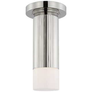 Buy polished-nickel Ace Outdoor (Damp) Flush Mount Ceiling Light by Visual Comfort Signature