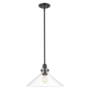 Buy matte-black-with-clear-glass-glass-and-clear-shade Dwyer Pendant by Acclaim Lighting