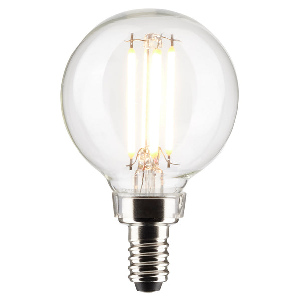 Globe 4 Watt E12 G16.5 120.00V LED 4000k Light Bulb by Satco