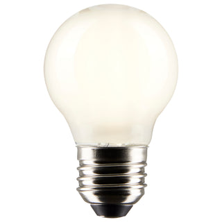 Buy white Globe 4 Watt E26 G16.5 120.00V LED 2700k Light Bulb by Satco