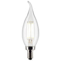 Flame Tip 4 Watt E12 CA10 120V Outdoor (Wet)LED 3000k Light Bulb by Satco