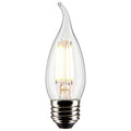 Flame Tip 5 Watt E26 CA10 120.00V LED 4000k Light Bulb by Satco