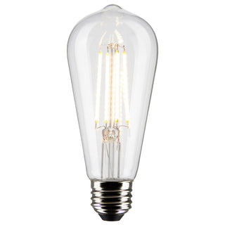 Buy clear-and-clear-shade Antique 8 Watt E26 ST19 120.00V LED 2700k Light Bulb by Satco