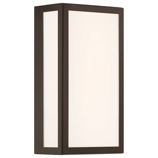 Buy bronze-with-acrylic-lens-glass-and-white-shade GEO Dual Voltage Outdoor (Wet) Sconce by Access