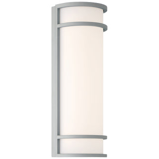 Buy satin-with-acrylic-lens-glass Cove Dual Voltage Outdoor Sconce by Access