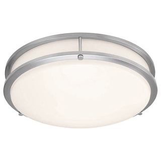 Buy brushed-steel-with-acrylic-lens-glass-and-white-shade Solero II Outdoor (Damp) Flush Mount Ceiling Light by Access