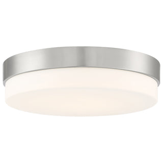 Buy brushed-steel-with-opal-glass-and-opal-shade Roma Outdoor (Damp) Flush Mount Ceiling Light by Access