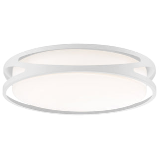 Buy white-with-acrylic-lens-glass-and-white-shade Lucia Outdoor (Damp) Flush Mount Ceiling Light by Access