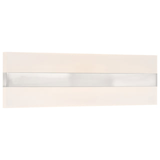 Buy brushed-steel-with-acrylic-lens-glass-and-white-shade Netherton Vanity by Access