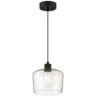 Buy matte-black-with-seeded-glass-glass-and-clear-seedy-shade Port Nine Chardonnay Outdoor (Damp) Pendant by Access