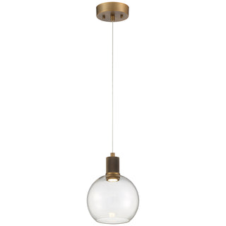 Buy antique-brushed-brass-with-clear-glass-and-clear-shade Port Nine Burgundy Outdoor (Damp) Pendant by Access