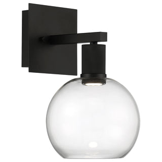 Buy matte-black-with-clear-glass Port Nine Burgundy Outdoor (Damp) Sconce by Access