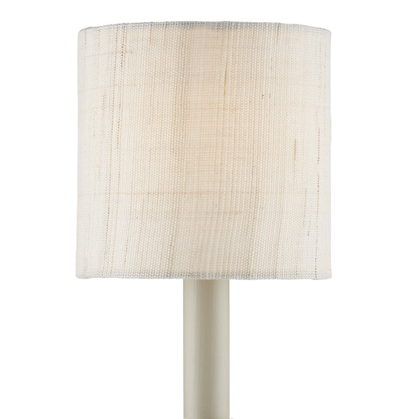 Ivory Fine Grasscloth Drum Chandelier Shade Chandelier by Currey and Company