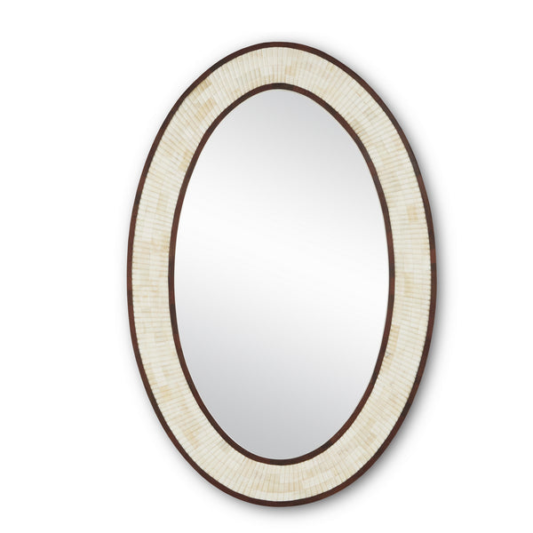 Andar Oval Mirror Mirror by Currey and Company