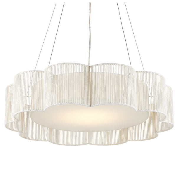Ancroft White Chandelier Chandelier by Currey and Company