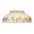 Kinsley Outdoor (Damp) Flush Mount Ceiling Light by Golden