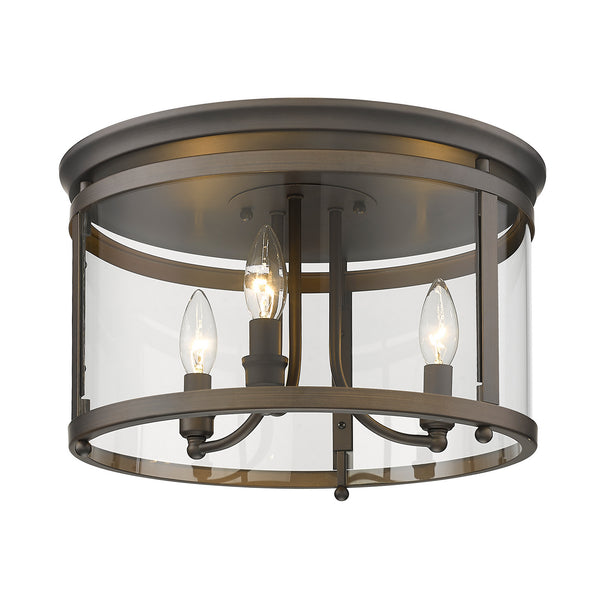 Payton Outdoor (Damp) Flush Mount Ceiling Light by Golden