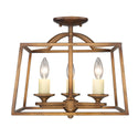Athena Semi Flush Mount Light by Golden
