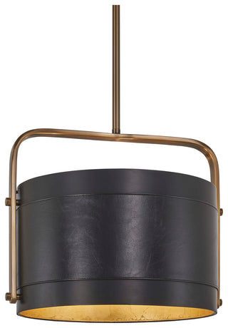 Buy aged-antique-brass-and-coal Contrast Outdoor (Damp) Pendant by Metropolitan