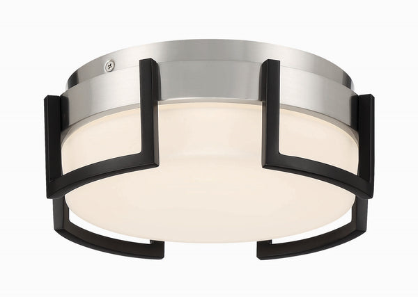 Bezel Set Outdoor (Damp) Flush Mount Ceiling Light by George Kovacs