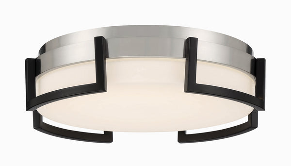 Bezel Set Outdoor (Damp) Flush Mount Ceiling Light by George Kovacs