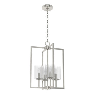 Buy brushed-nickel-with-seeded-glass-and-clear-seedy-shade Kerrison Pendant by Hunter