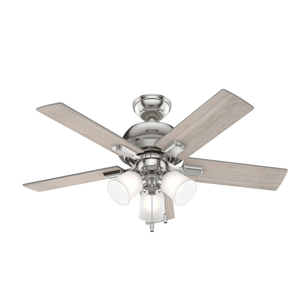 Crystal Peak Ceiling Fan with Light by Hunter