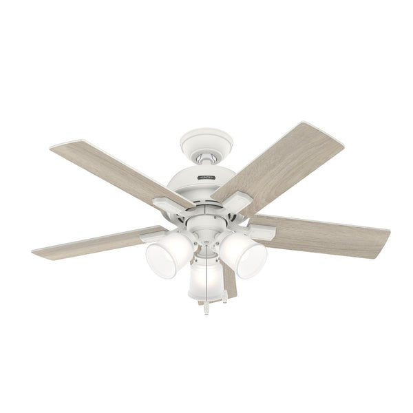Crystal Peak Ceiling Fan with Light by Hunter