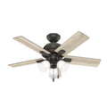 Crystal Peak Ceiling Fan with Light by Hunter