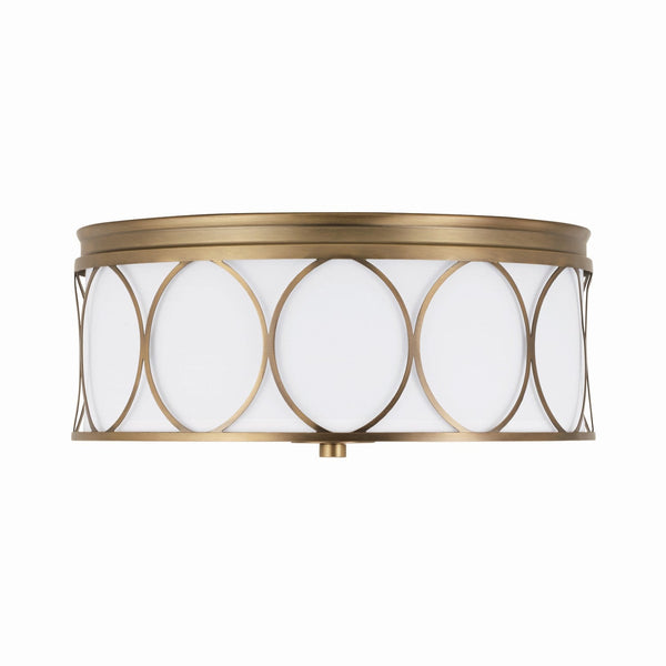 Capital Lighting - 225131AD-683 - Three Light Flush Mount - Rylann - Aged Brass from Lighting & Bulbs Unlimited in Charlotte, NC