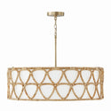 Four Light Pendant from the Tulum Collection in Matte Brass Finish by Capital Lighting (Clearance Display, Final Sale)