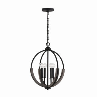 Buy carbon-grey-and-black-iron Clive Pendant by Capital Lighting
