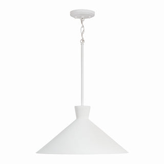 Buy textured-white-with-textured-white-shade-interior-glass-and-white-shade Paloma Pendant by Capital Lighting