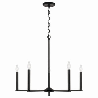 Buy matte-black Portman Chandelier by Capital Lighting