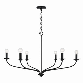 Buy matte-black Dolan Chandelier by Capital Lighting