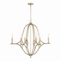 Capital Lighting - 450061BS - Six Light Chandelier - Claire - Brushed Champagne from Lighting & Bulbs Unlimited in Charlotte, NC