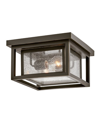 Buy oil-rubbed-bronze Republic Outdoor (Damp) Flush Mount Ceiling Light by Hinkley