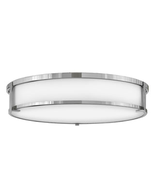 Buy chrome-with-etched-opal-glass-and-opal-shade Lowell Outdoor (Damp) Flush Mount Ceiling Light by Hinkley