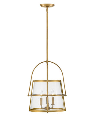 Buy heritage-brass-with-heritage-brass-with-clear-seedy-glass-and-clear-seedy-shade Tournon Pendant by Hinkley