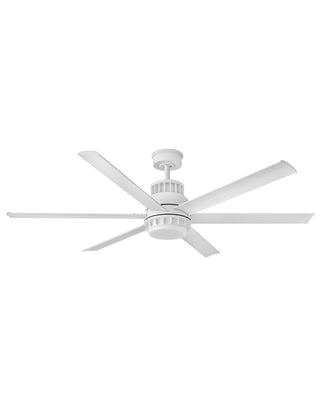 Buy matte-white-finish-with-matte-white-blades Draftsman Outdoor (Wet) Ceiling Fan with Light by Hinkley